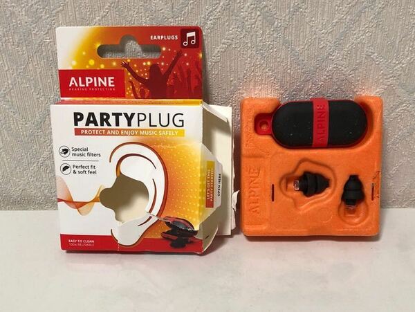 602i1724 ALPINE HEARING PROTECTION イヤープラグ 耳栓 テレワーク/在宅勤務 消音 アルパイン PartyPlug ブラック
