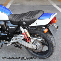 BigOne コスパ良 表皮 GSX400 インパルス400 GK7CA シート レザー タックロール カバー 張替え 黒 ブラック_画像7