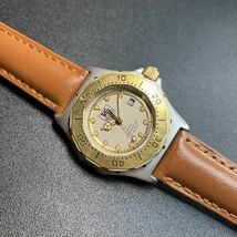 【良品 正規品】 タグホイヤー 腕時計 プロフェッショナル ゴールドコンビ ユニセックス メンズ レディース 可動品 【2402Ss17】_画像6