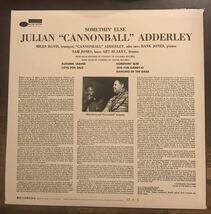 ■CANNONBALL ADDERLEY ■キャノンボール・アダレイ■Somethin’ Else / 1LP / Blue Note 1595 / 東芝EMI / Miles Davis / マイルス・デイ_画像2