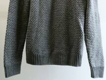 HERMES ◆ エルメス ◆ 長袖 ◆ セーター ◆ メンズ ◆ ショールカラー ニット トップス カシミヤ100% グレー L_画像6
