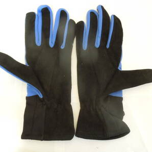 ＯMPカートグローブKS-4ブルー/ブラック（ジャンク品難あり（ほつれ、破れあり）（KS-4 GLOVES BLUE/BLACK SIZE M)新品の画像3