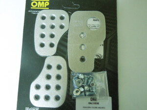 OMP RACING アルミペダルセットMT(OA/1030)新品(軽、FIAT,MINI,小型車用）