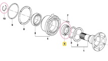  BMW E30 325~M3,E36 323 325 328 M3B他用TYP188（ミディアムサイズ）デフ用サイドシール１個（33107505602)_画像6