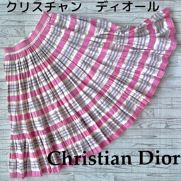 Christian Dior クリスチャン　ディオール　フレアスカートM