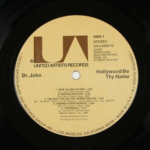 ◇米盤 Dr. John ドクター・ジョン/Hollywood Be Thy Name/LP、UA-LA552-G #M24YK2の画像3