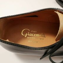 未使用 フラテッリジャコメッティ F.LLI Giacometti ドレスシューズ/革靴/FG303/定12万位 ブラック×ベージュ 40（5153)bedaj_画像5