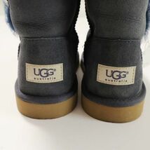 極美品 アグ UGG ムートンブーツ ネイビー 5/25.0cm（5122)aj_画像5