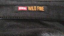 EDWIN エドウイン WILD FIRE 403 32inch ヘリンボーンブラック 黒 ふつうのストレート 暖パン 裏起毛 メンズ ズボン 定価7590円_画像8