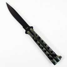 バタフライ ナイフ butterfly knife アーマーカモフラージュ 7125/167g 送料無料クリックポスト_画像1