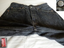 501 W33 L34 ブラック ジーンズ 先染め 90s 98年製 リーバイス ボタン裏553 Levi’s MADE IN USA ボタン アメリカ製 米国製_画像8