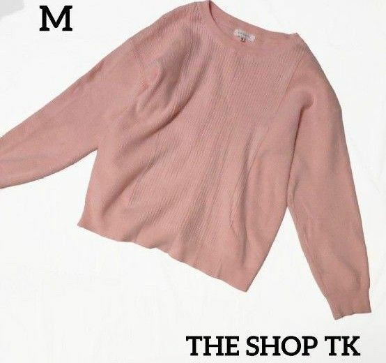レディース ニット トップス Mサイズ THE SHOP TK ピンク セーター
