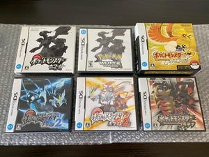 【DS】ポケットモンスター プラチナ/ハートゴールド/ホワイト/ホワイト北米版/ブラック2/ホワイト2 まとめて6本