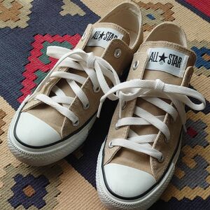 CANVAS ALL STAR COLORS OX　コンバース ローカット ベージュ23.0cm