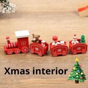 新品　北欧　クリスマス　インテリア　雑貨　汽車　ツリー　オーナメント　レッド オーナメント 北欧風 おもちゃ