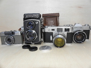 古い カメラ 4台 まとめて ジャンク品 / レトロ 古道具