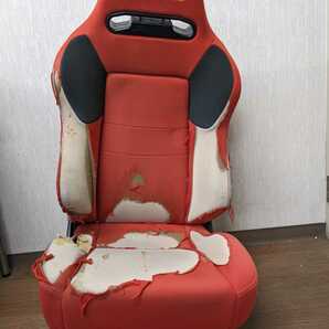 ◆ジムニー外し◆RECARO◆運転席◆セミバケットシート◆№5021 レカロ JB23W SR-VF 赤色 セミバケ SR-VFの画像1