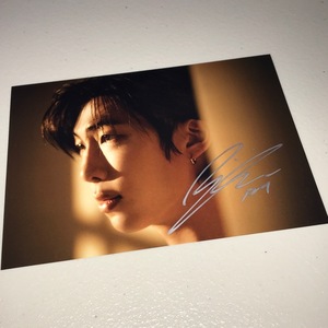 RM(BTS)* Korea Solo album [INDIGO] steel photograph (2L size )* autograph autograph 