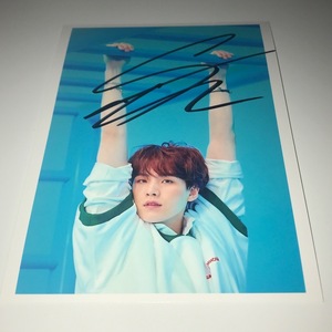 SUGA(BTS)* Korea sale [LOVE YOURSELF.'Answer']F ver. steel photograph (2L size )* autograph autograph 