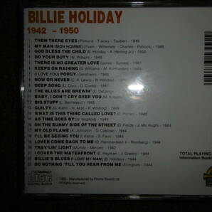 廃盤 ジャズ Billy holiday 1942～1950 as time goes by ビリー ホリデイ 伝説のジャズヴォーカリスト 駄曲なしの最高傑作 名曲満載の画像2