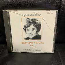 廃盤 ワールド MERCEDES SIMONE メルセデス・シモーネ vol2 国内盤 高い水準の女性ヴォーカル集としてもタンゴファンでなくても楽しめる