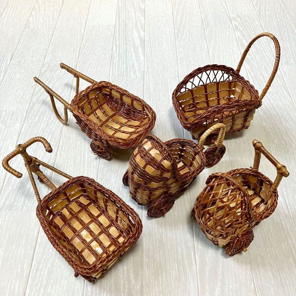antique handmade 小物 雑貨 カゴ バスケット アンティーク インテリア