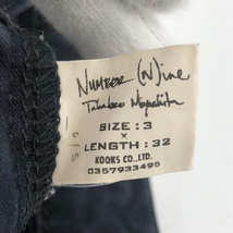 【中古】NUMBER(N)INE 06FW 本人期 ハート涙パッチ ストレートパンツ サイズ3 ナンバーナイン[240017608459]_画像4