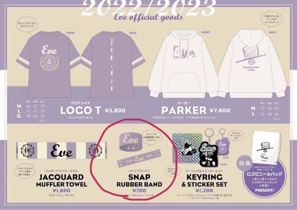 Eve SNAP RUBBER BAND 2022/2023