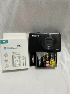 デジタルカメラ Canon PowerShot S90 動作品 新品バッテリー充電器付きバッテリー