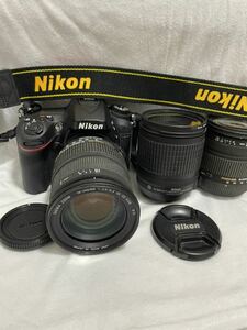 Nikon D7200 動作品 本体 レンズ3本 Sigma 18-200mm 18-125mm 18-135mm デジタルカメラ デジタル一眼 カメラ 8GB SDカード