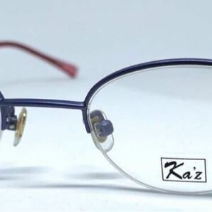 新品未使用　福井県鯖江市　日本製　KAZ 純チタン製　国産メガネフレーム　パープル