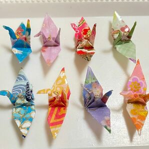 レジン　ハンドメイド　パーツ　折り紙　折り鶴　和風　日本　千羽鶴　