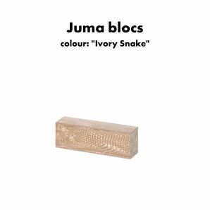 【elforyn juma】 Juma blocs colour: Ivory Snake Size:120×40×30mm 