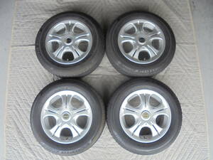 ＶＡＧＧＩＯ １５インチアルミホイール＋タイヤ１９５／6５Ｒ１５セット品　中古４本