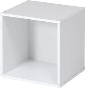 不二貿易 キューブボックス オープンラック 幅34.5×奥行29.5×高さ34.5cm ホワイト 収納 カラーボックス 組み合わせ