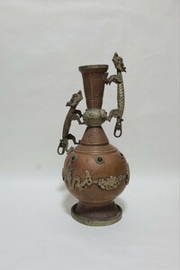 《ヴィンテージ》中国製／銅製／花瓶