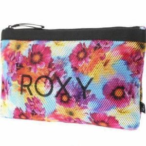  last 1 point [ new goods ]ROXY×. river real flower beach bag lady's mika ninagawa BEACH POUCH beach pouch Jim hot spring sea water . pool Roxy 