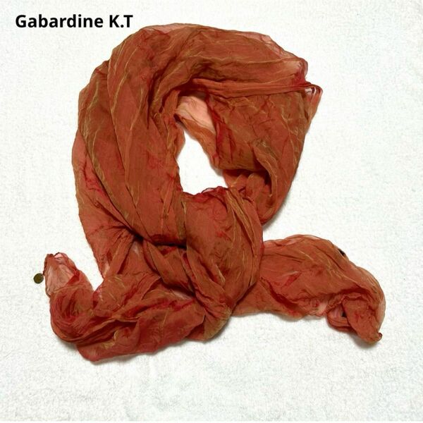 Gabardine K.T スカーフ　オレンジ　