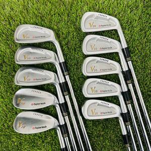 TaylorMade テーラーメイド V10 FORGED アイアンセット RIFLE FCM 5.5 （S） 男性用 右利き