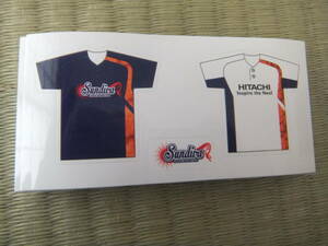  Hitachi sun Diva softball team uniform type sticker 19 pieces set 