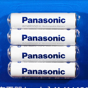 【4本】☆　単４形　日本製　パナソニック　エネループ　充電池　ニッケル水素電池 BK-4MCC