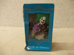 0240052w【World of Clowns くたピエロ LES-0066】人形/陶器製/長期保管品？