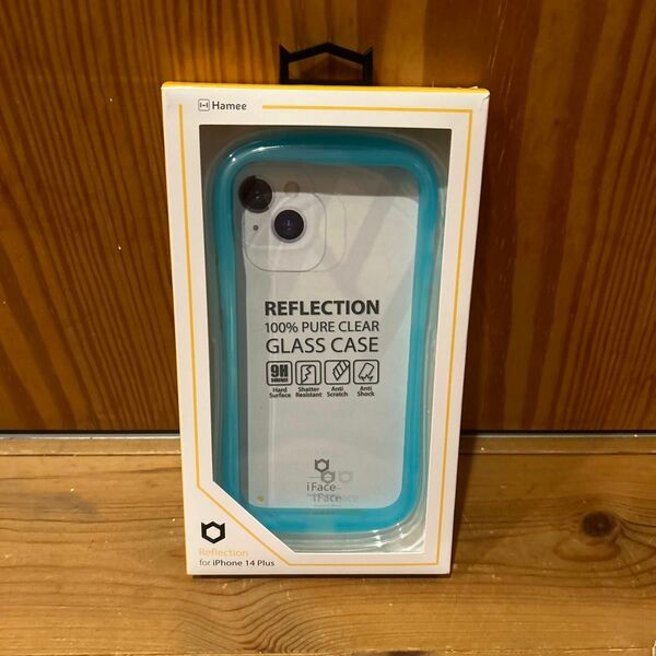 iFace Reflection Neo iPhone 14 Plus ケース クリア 強化ガラス (クリアブルー)