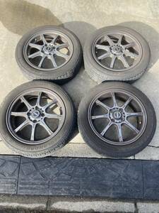 レイズ　グラムライツ　57G 15×5J +45 4穴　PCD100 ヨコハマ　ジオランダー　CV G058 165/60R15 KEI ワークス