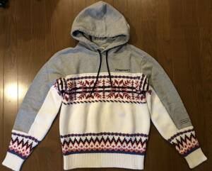 モンクレール フラグメント ジーニアス7 moncler fragment genius ノルディック ニット プルオーバーパーカー S 売り切り100円出品