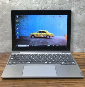 1円～ ●LENOVO IdeaPad D330 / Celeron Ｎ4000 (1.10GHz) / メモリ 4GB / eMMC 64GB / 10.1型 WXGA (1280×800) / Windows10 Pro 64bit