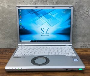 1円～ ●Panasonic LET'S NOTE SZ6 / Core i7 7600U (2.80GHz) / メモリ 16GB / SSD 512GB / 12.1型 (1920×1200) / Windows10 Pro 64bit