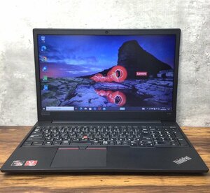 1円～ ●LENOVO THINKPAD E595 / Ryzen 5 3500U (2.10GHz) / メモリ 8GB / NVMe SSD 128GB / 15.6型 HD (1366×768) / Windows10 Pro 64bit