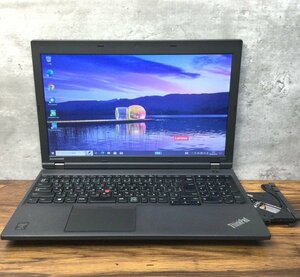 1円～ ●LENOVO THINK PAD L540 / Core i5 4200M (2.50GHz) / メモリ 4GB / HDD 500GB / DVD / 15.6型 HD (1366×768) / Win10 Pro 64bit