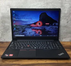 1円～ ●LENOVO THINKPAD E595 / Ryzen 5 3500U (2.10GHz) / メモリ 8GB / NVMe SSD 128GB / 15.6型 HD (1366×768) / Windows10 Pro 64bit